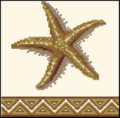 Морская звезда вышивки Морская звезда вышивки